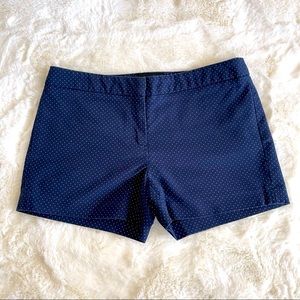 Cynthia Rowley 4 navy blue polka dot shorts